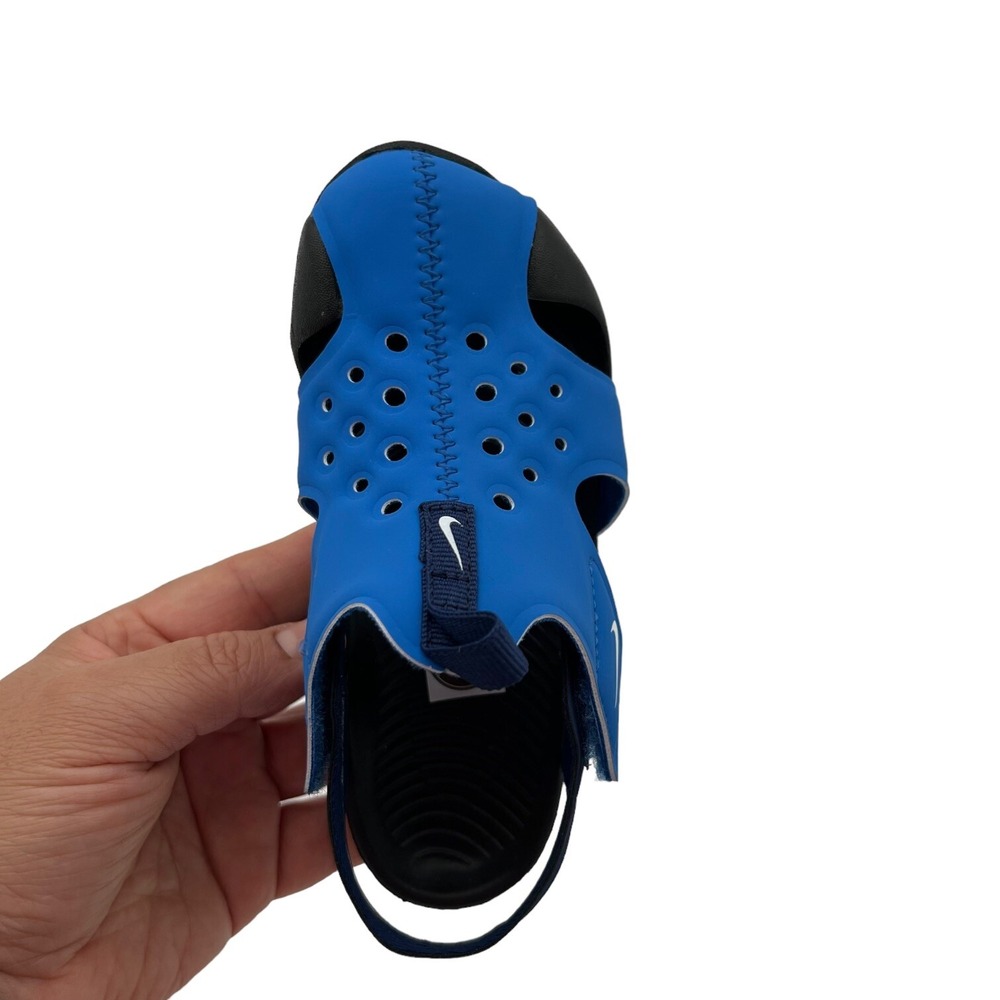 Nike Toddler Boys Closed Toe‎ Sandals Size 9 Blue Black Lightweight Quick Drying - Picture 14 of 16